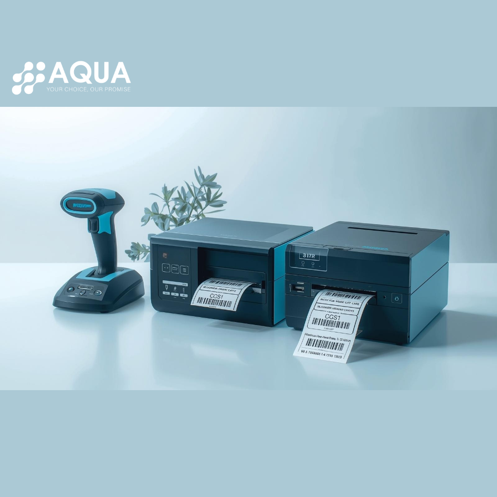 Aqua Barcode Scanning And Label Printing